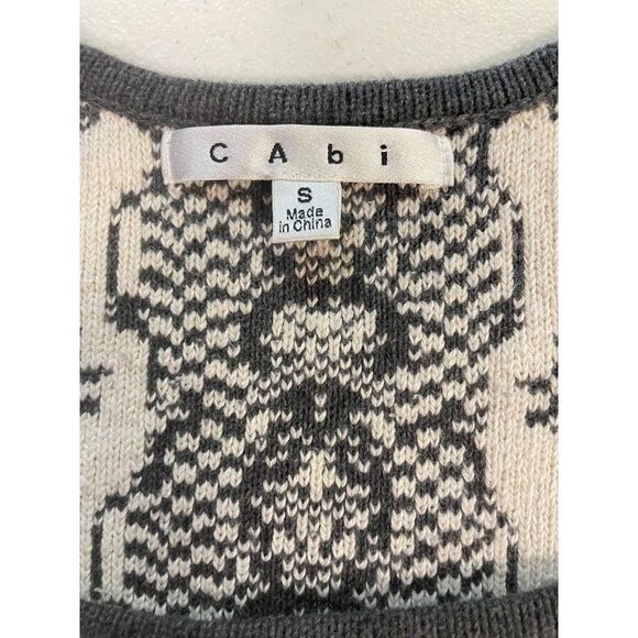 CAbi #887 Gray Peplum Shell Vest sleeveless Sweater Small - Picture 7 of 7